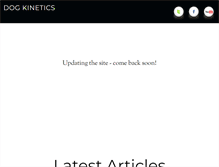 Tablet Screenshot of dogkinetics.com